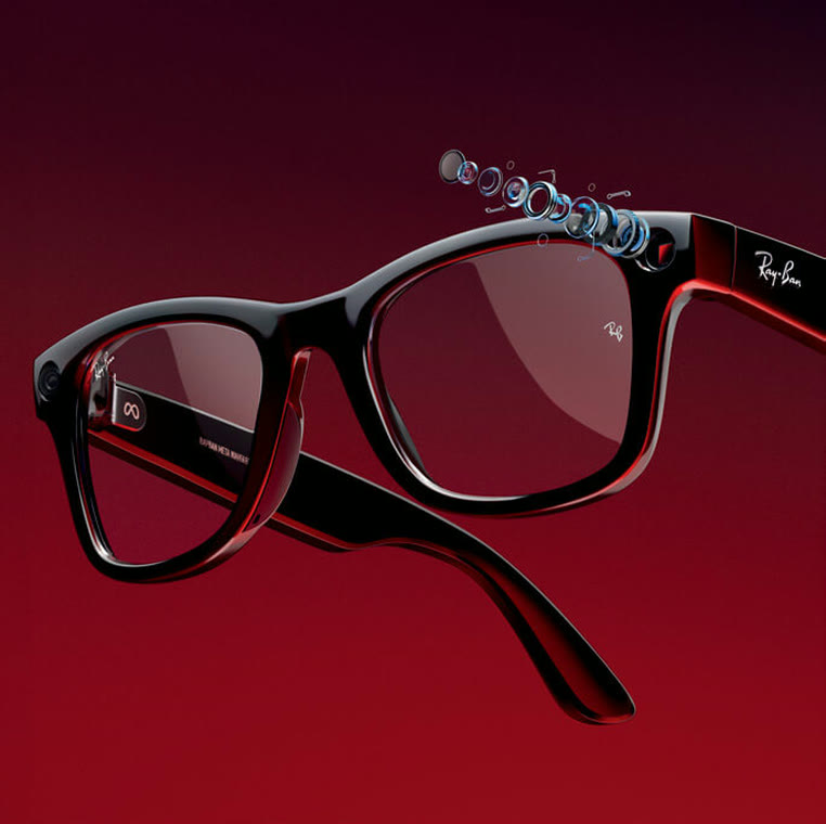 Câmera integrada do Ray-Ban Meta